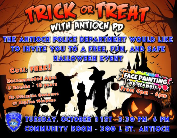 Trick or Treat with Antioch Police Department